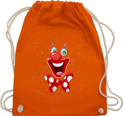 Shirtracer Turnbeutel Rucksack - & Fasching - Taschen - Clown Gesicht Karneval Kostüm I Clownkostüm witziges Clowngesicht - Unisize - Orange - karnevalsbeutel faschings clowns tasche karnevalstasche Shirtracer Turnbeutel Rucksack - & Fasching - Taschen - Clown Gesicht Karneval Kostüm I Clownkostüm witziges Clowngesicht - Unisize - Orange - karnevalsbeutel faschings clowns tasche karnevalstasche von Shirtracer