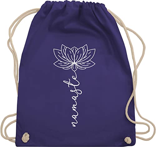 Turnbeutel Rucksack - und Wellness Geschenk - Namaste Lotusblüte Yoga Chakra - Unisize - Lila - welness geschenke meditation joga stoffrucksack yoga-tasche spirituelle blume sportbeutel flower Turnbeutel Rucksack - und Wellness Geschenk - Namaste Lotusblüte Yoga Chakra - Unisize - Lila - welness geschenke meditation joga stoffrucksack yoga-tasche spirituelle blume sportbeutel flower von Shirtracer