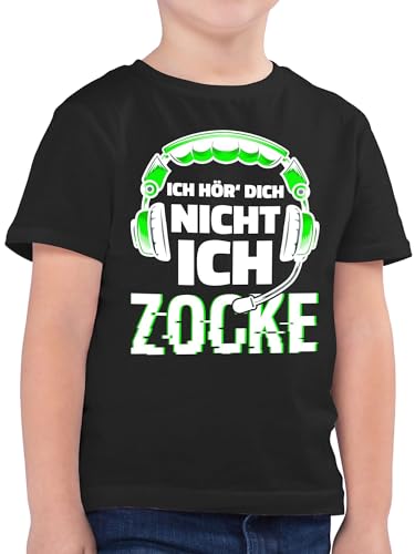 Kinder T-Shirt Jungen - Trend Kinderkleidung und Co - Ich hör Dich Nicht ich zocke - Nicht stören - 152 (12/13 Jahre) - Schwarz - leiberl höre Shirt kann hören Tshirts Tshirt Kind t-Shirts von Shirtracer