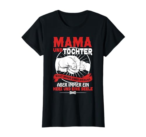 Mama & Tochter (rote Schrift) T-Shirt Geschenk Weihnachten T-Shirt von Shirts Familie Weihnachtsgeschenk Adventskalender