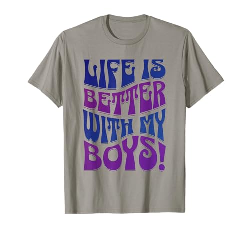 Das Leben ist Besser mit Meinen Jungs, lustige lässige Idee für Mama und Frau T-Shirt Das Leben ist Besser mit Meinen Jungs, lustige lässige Idee für Mama und Frau T-Shirt von Shirts With Cute Saying For Mom of Sons