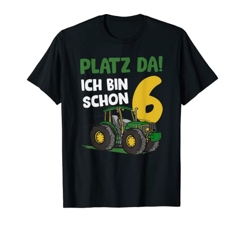 6. Geburtstag Junge, Traktor & Treckerfahrer Motiv, Kinder T-Shirt von Shirts of Heaven