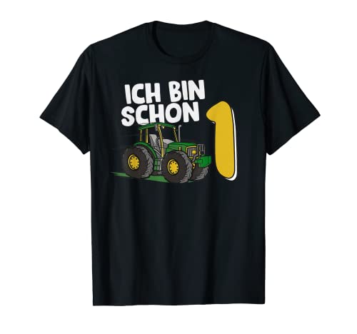 Ich bin schon 1. Geburtstag Junge, Traktor, Bauernhof Kinder T-Shirt von Shirts of Heaven