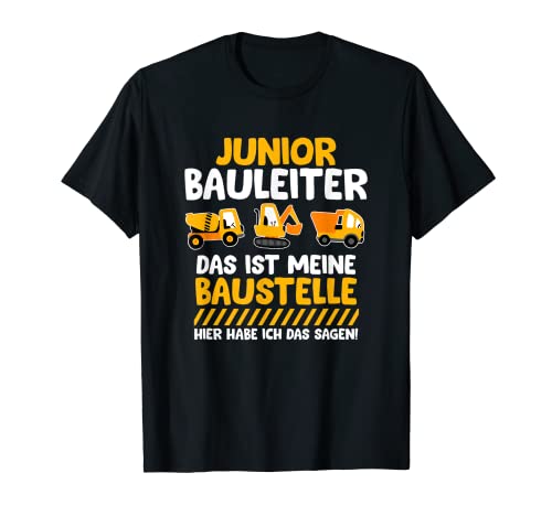 Junior Bauleiter, Kinder Baustelle Outfit, Bauherr Spruch T-Shirt von Shirts of Heaven