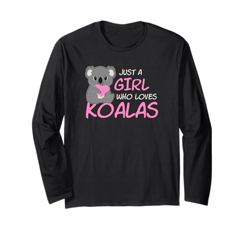 Just A Girl Who Loves Koalas Langarmshirt von Shirts & Geschenke für Australien & Koalabär Fans