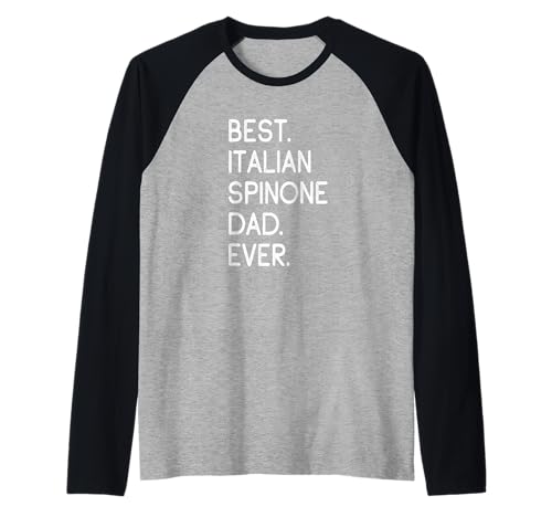 Herren Best Italian Spinone Dad Ever Spinone Italiano Raglan von Shirts & Geschenke für Hundebesitzer, Hundehalter