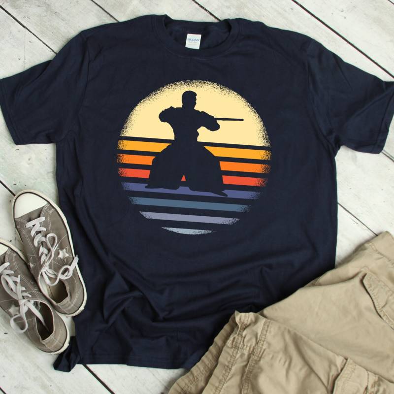 Aikido Shirt Retro Tshirt Vintage Geschenk Aikidoka 70S Style T Martial Arts von ShirtsandGifts
