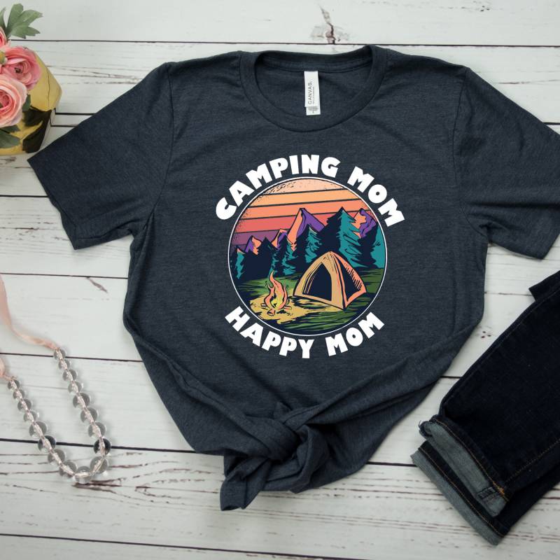 Camping Mom Shirt Mutter Geschenk Camper Tshirt Lustiges T Für Mama Happy von ShirtsandGifts