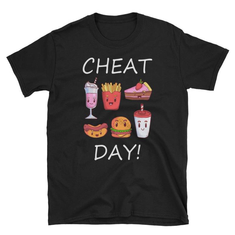 Cheat Day Shirt Lustiges Geschenk Fast Food Junk Tshirt Burger Pommes Milchshake Kuchen von ShirtsandGifts