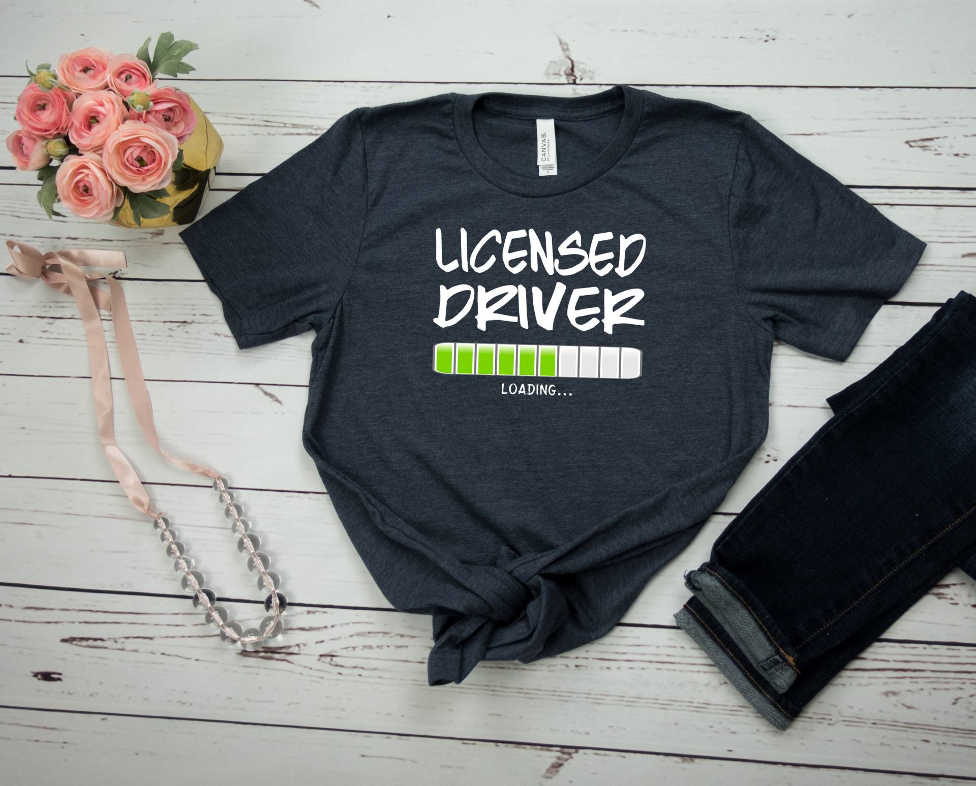 Lizenziertes Fahrer-Shirt Probefahrt-Lerner-Erlaubnis-T-Shirt Anfänger-Fahrer-Hemd Lerne, T-stück Führerschein-Hemd Zu Fahren von ShirtsandGifts