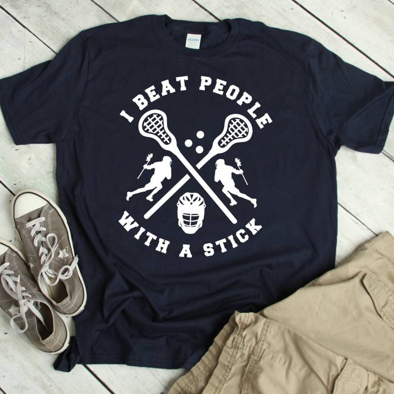 Lustiges Lacrosse Shirt - Geschenk Spieler Tshirt I Love T-Shirt Sticks von ShirtsandGifts
