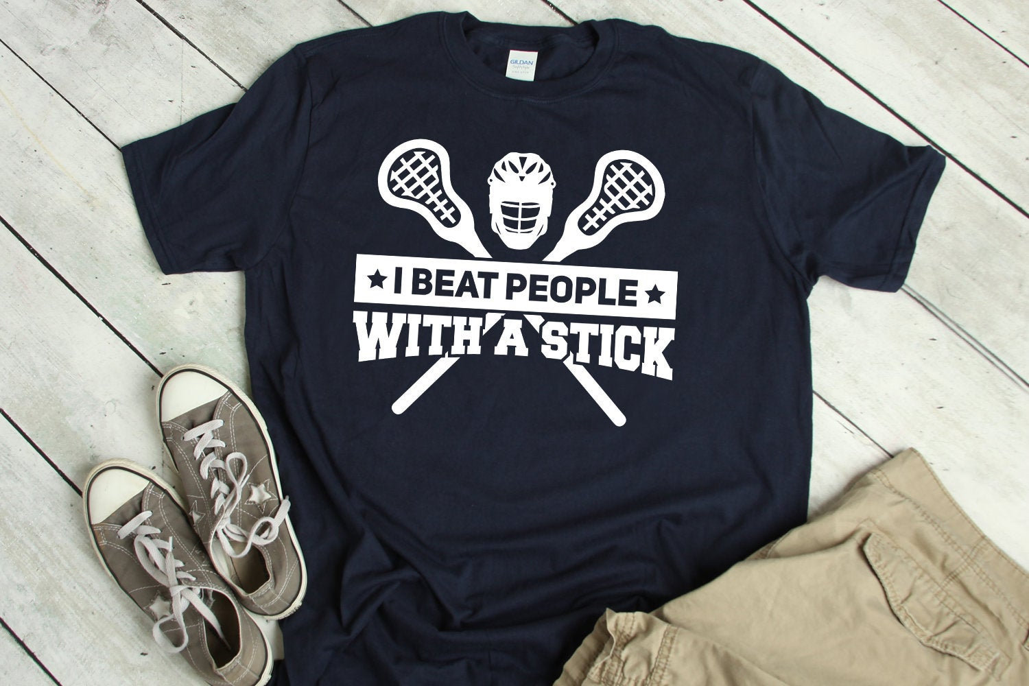 Lustiges Lacrosse Shirt - Geschenk Spieler Tshirt I Love T-Shirt von ShirtsandGifts
