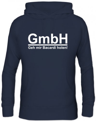 Shirtstreet, GEH' Mir Bacardi Holen! Herren Herren Kapuzen Sweatshirt - Pullover S-3XL, Größe: M,Navy von Shirtstreet24