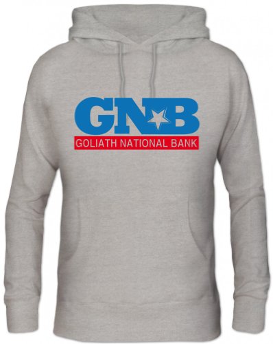 Shirtstreet, Goliath National Bank, GNB Herren Kapuzen Sweatshirt - Pullover Hoodie S-3XL, Größe: M,Graumeliert von Shirtstreet24