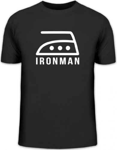 Shirtstreet24, Ironman, Herren T-Shirt Fun Shirt, Größe: 3XL,schwarz von Shirtstreet24