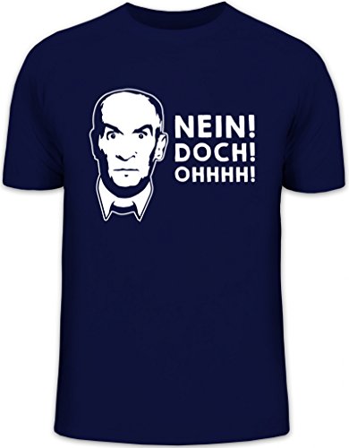 Shirtstreet24, Nein! DOCH! Ohhhh! Herren T-Shirt Herrenshirt Funshirt, Größe: 3XL,dunkelblau von Shirtstreet24