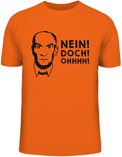 Shirtstreet24, Nein! DOCH! Ohhhh! Herren T-Shirt Herrenshirt Funshirt, Größe: 3XL,orange von Shirtstreet24