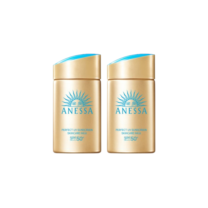Shiseido - Anessa Perfect UV Sunscreen Skin Care Milk SPF50+ PA++++ (2024 Version) - 60ml (2ea) Set von Shiseido