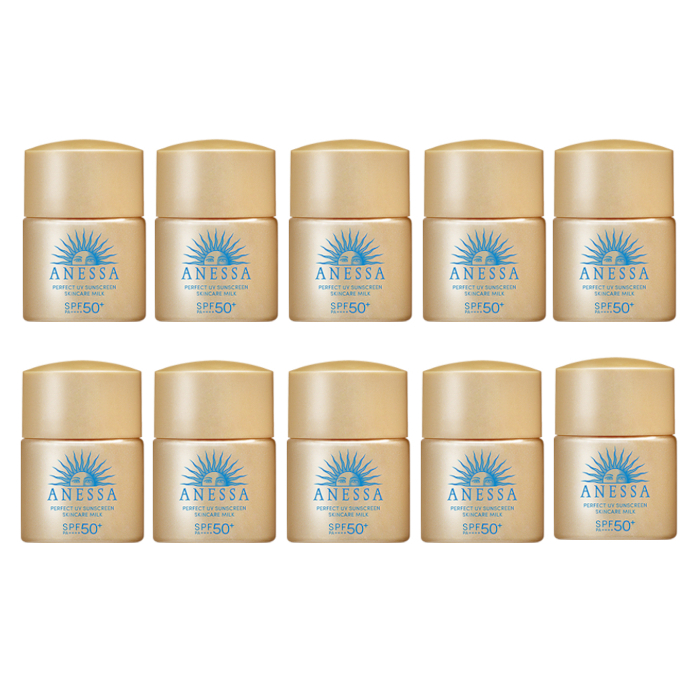 Shiseido - Anessa Perfect UV Sunscreen Skincare Milk SPF50+ PA++++ - 12ml (10ea) Set von Shiseido