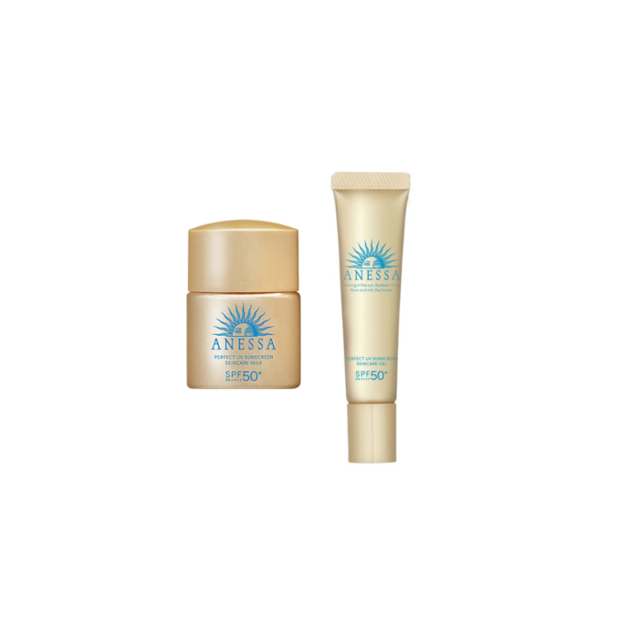 Shiseido - Anessa Perfect UV Sunscreen Skincare Milk SPF50+ PA++++ - 12ml & Anessa Perfect UV Sunscreen Skincare Gel SPF50+... von Shiseido