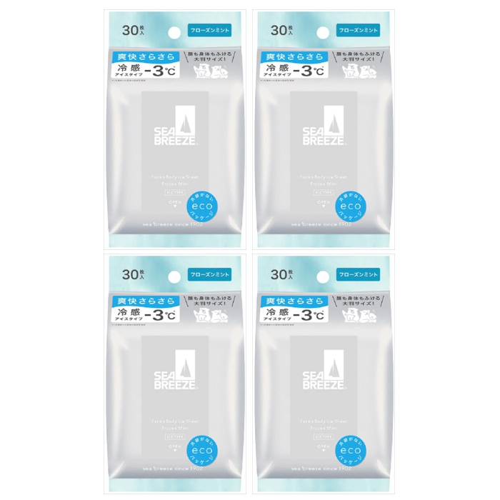 Shiseido - Sea Breeze Face & Body Ice Sheet - 30 sheets - Frozen Mint (4ea) Set von Shiseido