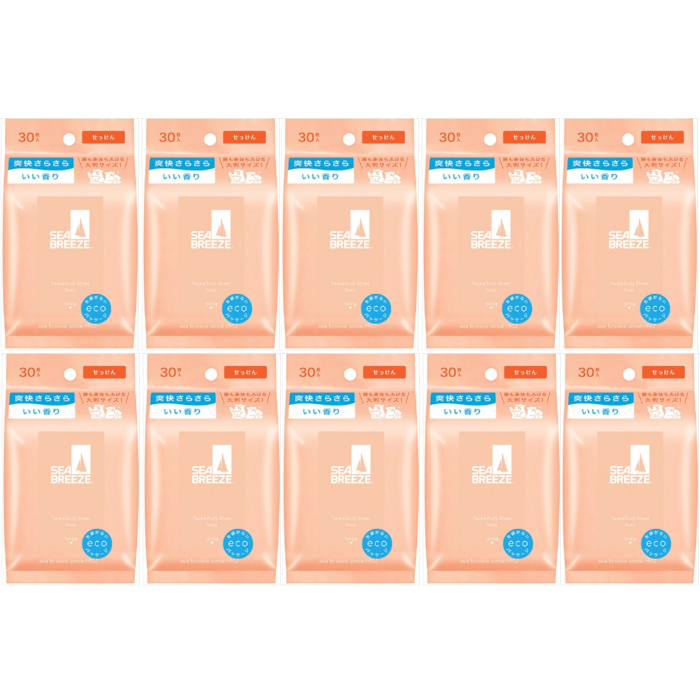Shiseido - Sea Breeze Face & Body Ice Sheet - 30 sheets - Soap (10ea) Set von Shiseido