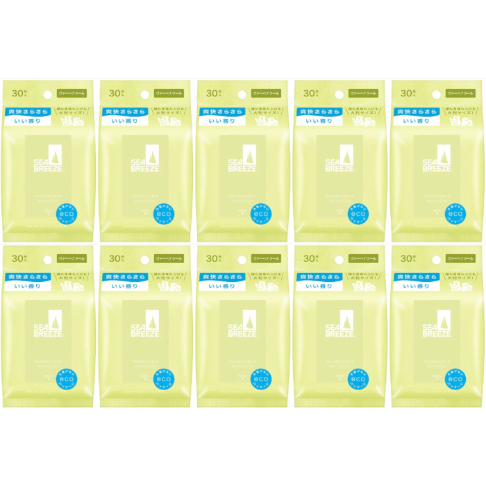 Shiseido - Sea Breeze Face & Body Ice Sheet - 30 sheets - Verbena Cool (10ea) Set von Shiseido