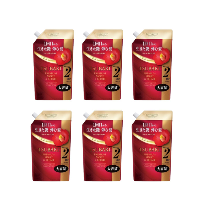 Shiseido - Tsubaki Premium Moist & Repair Conditioner Refill - 600ml (6ea) Set von Shiseido