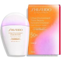 Shiseido - Urban Environment Triple Beauty Suncare Emulsion Tone-Up SPF 50+ PA++++ 30ml von Shiseido