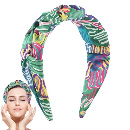 Shitafe Blumendruck-Stirnband, Haarbänder im Bohemian-Stil | Breite Haarbänder mit Blumendruck,Haarstyling-Zubehör, schweißabsorbierende Kopfbedeckung für Dating von Shitafe