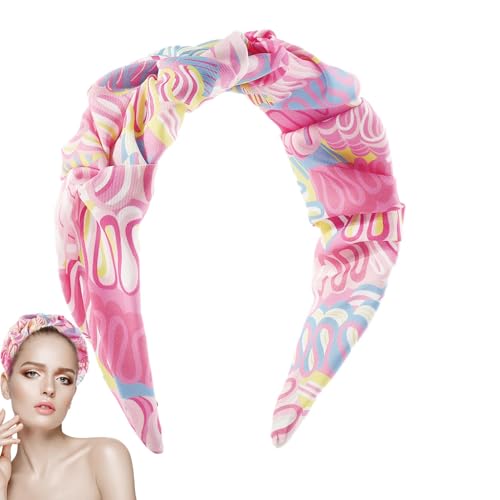 Shitafe Boho Haarbänder,Stirnband mit Blumendruck | Breite Haarbänder mit Blumendruck - Haarstyling-Zubehör, schweißabsorbierende Kopfbedeckung für Dating von Shitafe