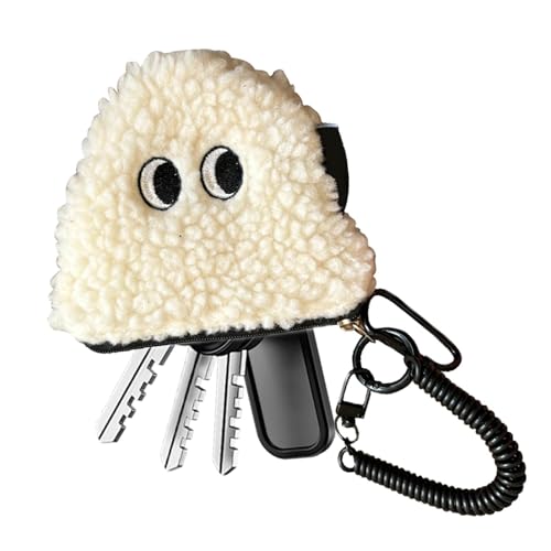 Shitafe Geldbörse aus Plüsch, Geldbörse aus Plüsch - Kinder-Münzbeutel-Reisbällchen - Gefüllte Münztasche, süße Geldbörse mit Reißverschluss, tragbare Geldbörse für Frauen von Shitafe