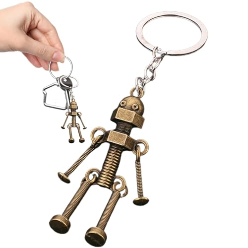 Shitafe Metall-Roboter-Schlüsselanhänger, Retro-Roboter-Schlüsselanhänger | Hände und Füße beweglicher Roboter-Schlüsselanhänger | Roboter-Schlüsselanhänger, kreatives Hängeornament, von Shitafe