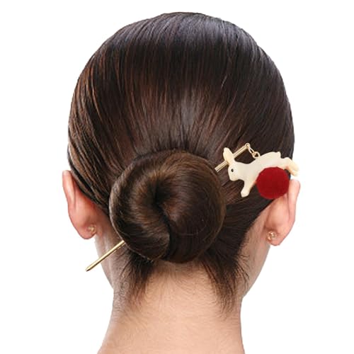 Shitafe Metallhaarstangen, Haarstöcke für Brötchen | Legierungshaarzubehör mit Anhänger,Dekorative Brötchenhalter, 5,7 Zoll elegantes Haarnadel für Frauen Mädchen von Shitafe