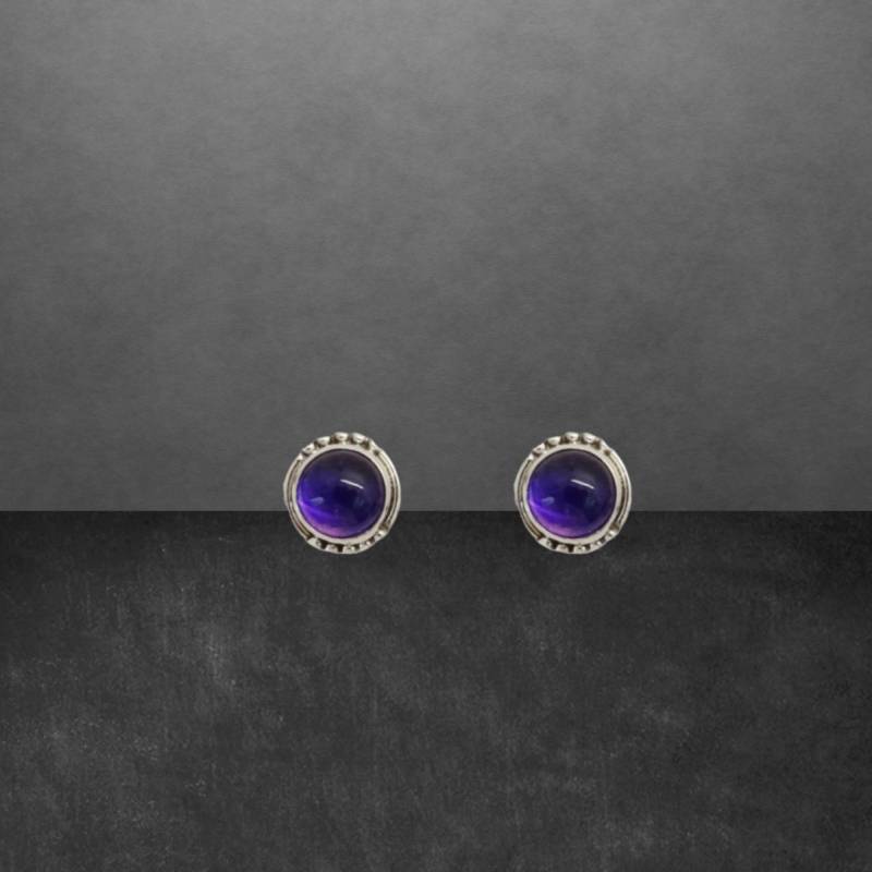 Amethyst Ohrstecker 925 Sterling Silber, Muttertagsgeschenk, Weihnachtsgeschenk, Geburtstagsgeschenk, Geschenk Für Frauen von ShivasSilver