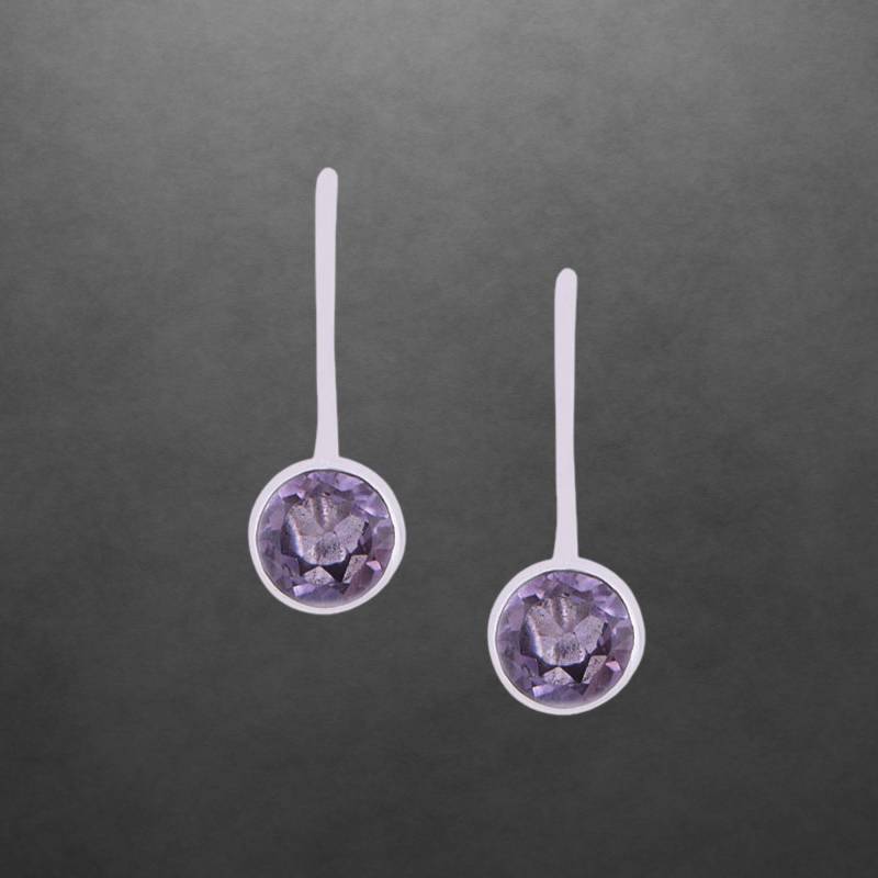 Amethyst Ohrringe 925 Sterling Silber, Muttertagsgeschenk, Weihnachtsgeschenk, Geburtstagsgeschenk, Geschenk Für Frauen von ShivasSilver