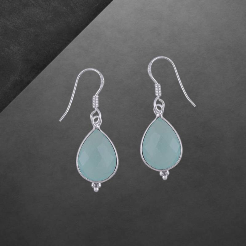 Aqua Chalcedon Ohrringe 925 Sterling Silber Neu 77C Geschenk Für Freundin Ostern Muttertaggeschenk Aqua Chalcedon Ohrringe 925 Sterling Silber Neu 77C Geschenk Für Freundin Ostern Muttertaggeschenk von ShivasSilver