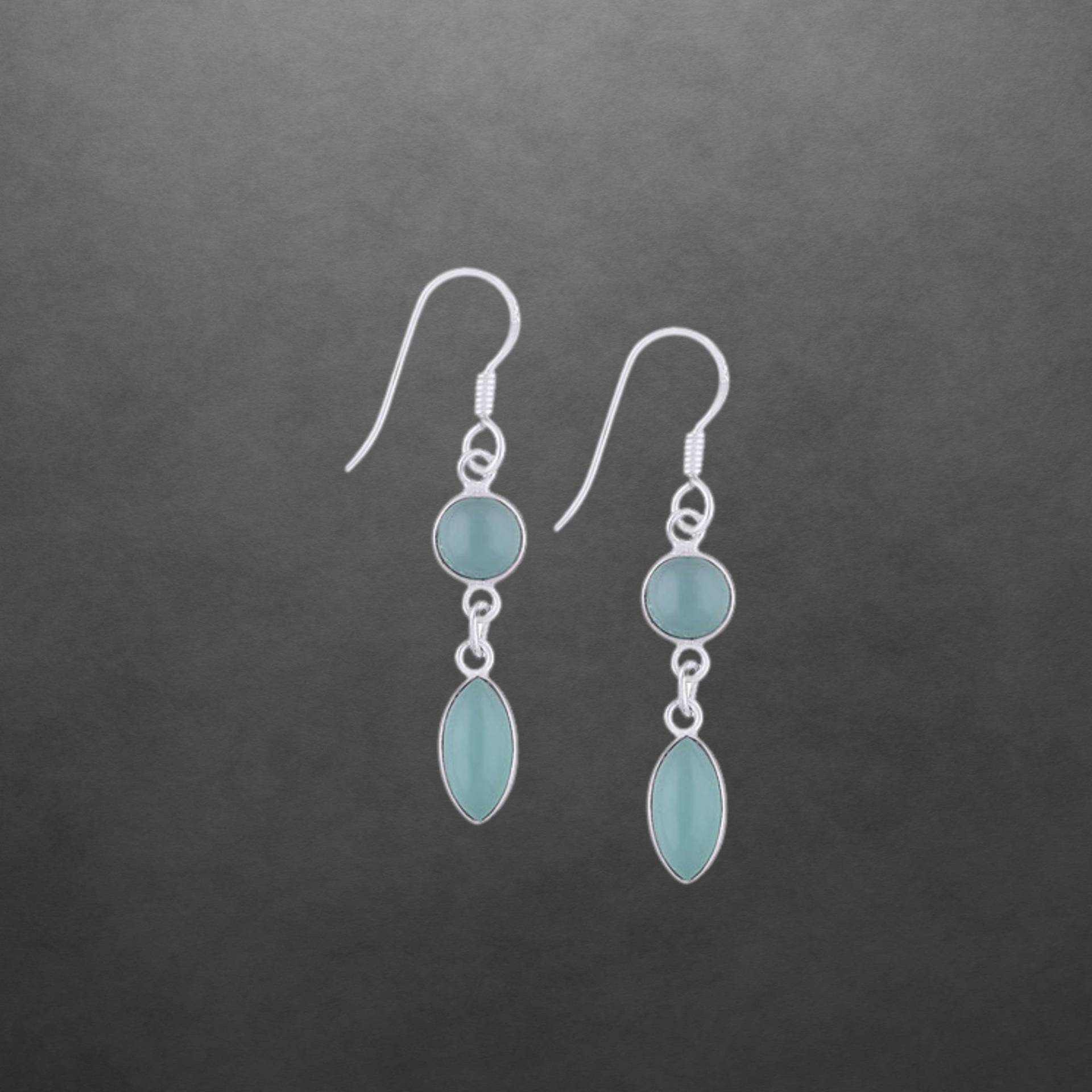Aqua Chalcedon Zierliche Ohrringe 925 Sterling Silber Geschenk Für Freundin Frauen Mädchen Ostern Muttertag Neu 66Z Aqua Chalcedon Zierliche Ohrringe 925 Sterling Silber Geschenk Für Freundin Frauen Mädchen Ostern Muttertag Neu 66Z von ShivasSilver