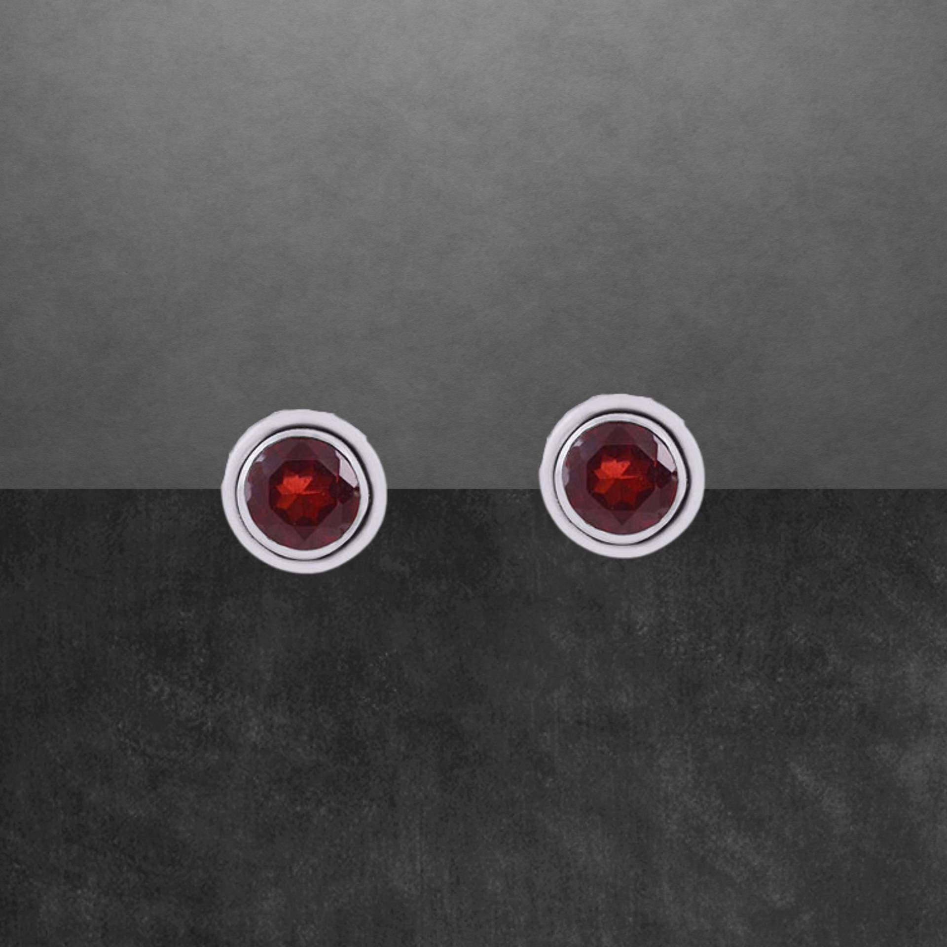 Granat Ohrstecker 925 Sterling Silber, Muttertagsgeschenk, Weihnachtsgeschenk, Geburtstagsgeschenk, Geschenk Für Frauen von ShivasSilver