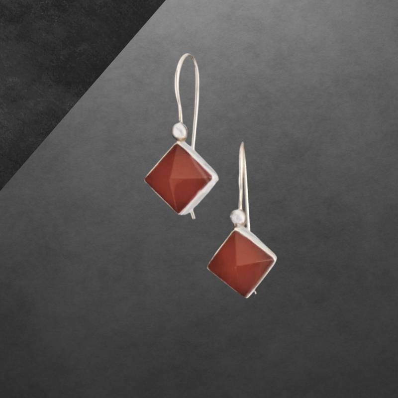 Karneol Ohrringe 925 Sterling Silber Neu 151 Geschenk Für Freundin Frauen, Mädchen, Weihnachtsgeschenk von ShivasSilver