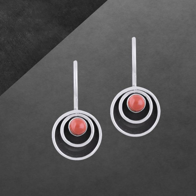 Koralle Rot Ohrringe 925 Sterling Silber Neu Geschenk Für Freundin Frauen, Mädchen, Weihnachtsgeschenk Muttertaggeschenk von ShivasSilver