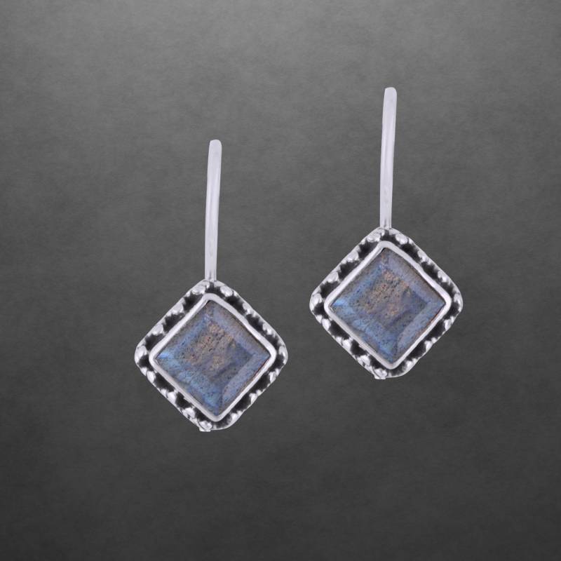 Labradorit Ohrringe 925 Sterling Silber Neu 2668 Geschenk Für Freundin Frauen, Mädchen, Weihnachtsgeschenk von ShivasSilver