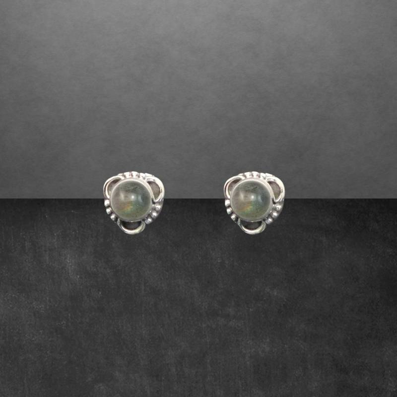Labradorit Ohrstecker 925 Sterling Silber Neu 0033 Geschenk Für Freundin Frauen, Mädchen, Weihnachtsgeschenk von ShivasSilver