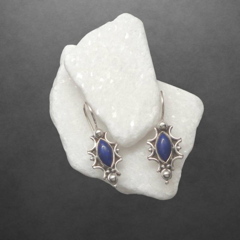 Lapislazuli Lapis Ohrringe 925 Sterling Silber Neu 23B Geschenk Für Freundin Frauen, Mädchen, Weihnachtsgeschenk von ShivasSilver