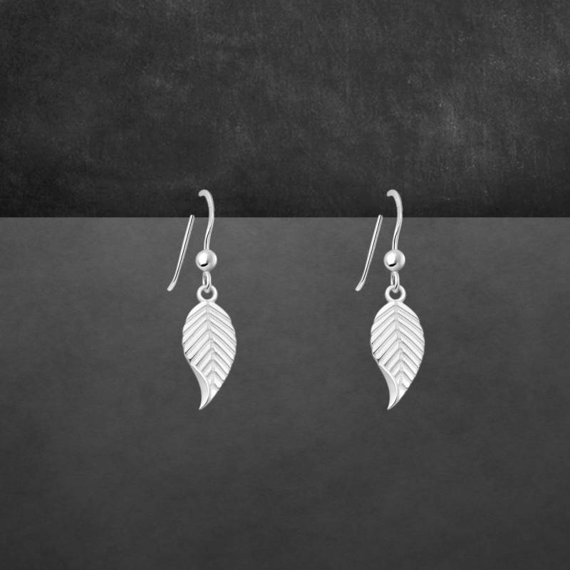 Ohrringe Aus 925 Sterling Silber, Zierlich, Mit Blätter, 0025 Ohrringe Aus 925 Sterling Silber, Zierlich, Mit Blätter, 0025 von ShivasSilver