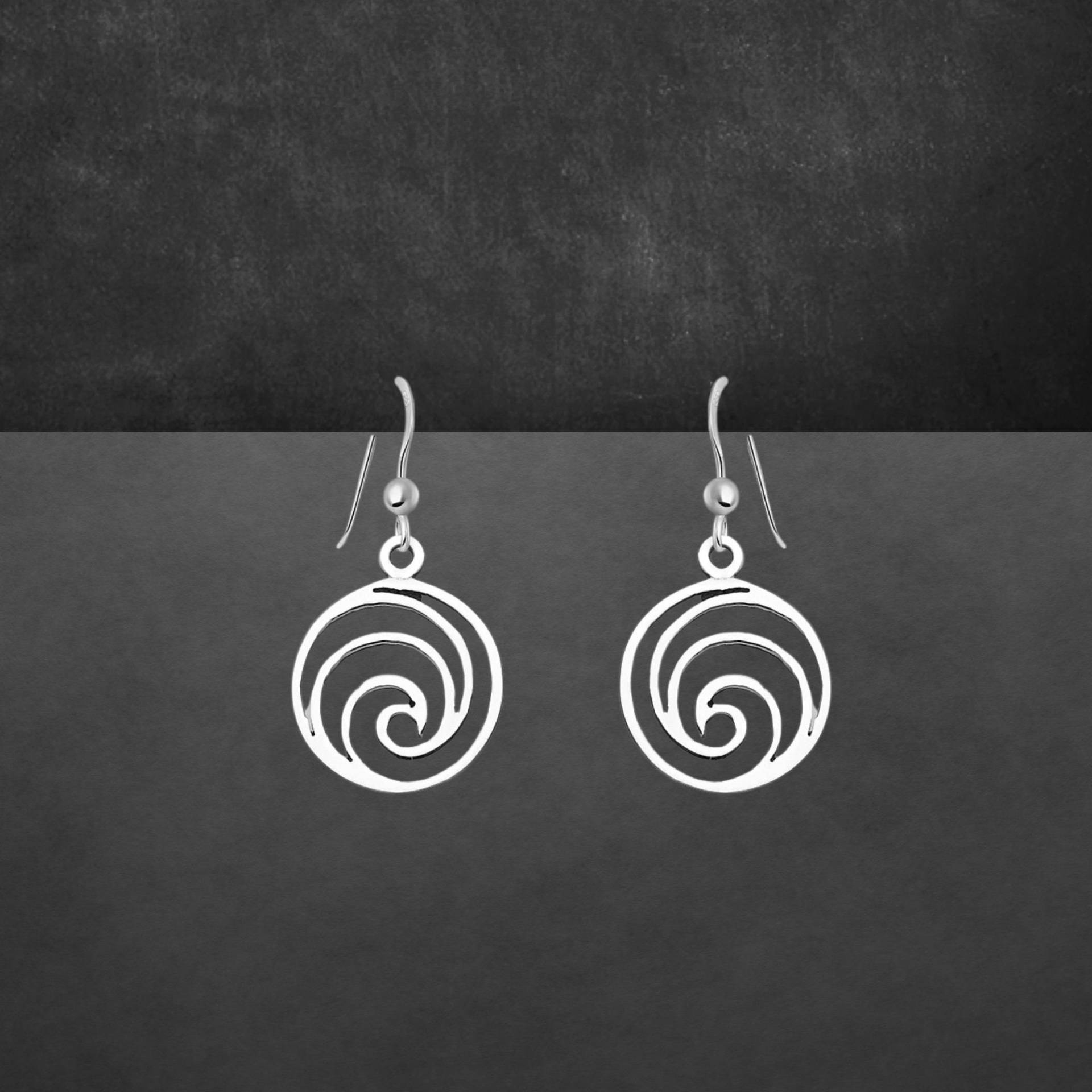 Ohrringe Aus 925 Sterling Silber Mit Spirale Als Geschenk Für Frauen 2708 von ShivasSilver