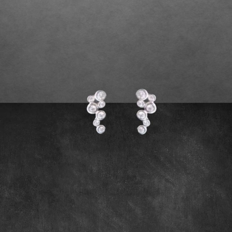 Ohrstecker Aus 925 Silber Mit Zirkonias 12 X 5 Mm Schönes Geschenk Für Frauen von ShivasSilver