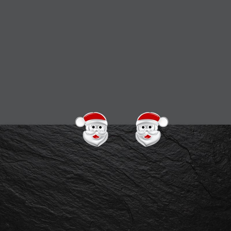 Ohrstecker Aus 925 Sterling Silber, Emaille, Nikolaus, Weihnachten 790A Ohrstecker Aus 925 Sterling Silber, Emaille, Nikolaus, Weihnachten 790A von ShivasSilver