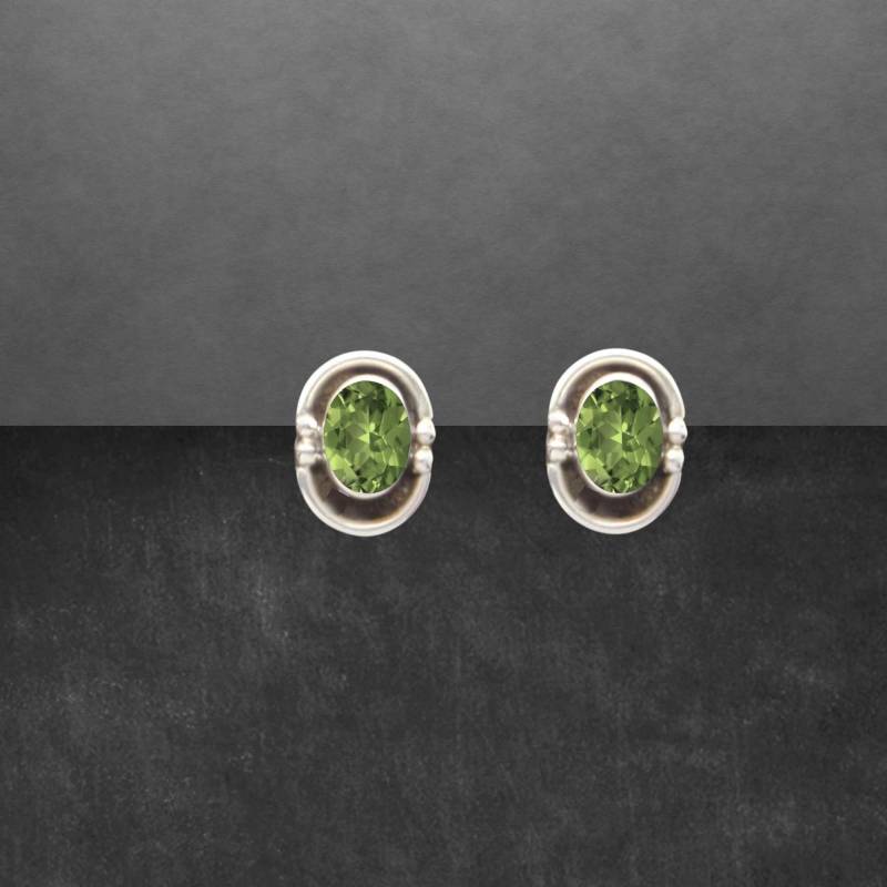 Peridot Ohrstecker 925 Sterling Silber Neu Geschenk Für Freundin Frauen, Mädchen, Weihnachtsgeschenk von ShivasSilver