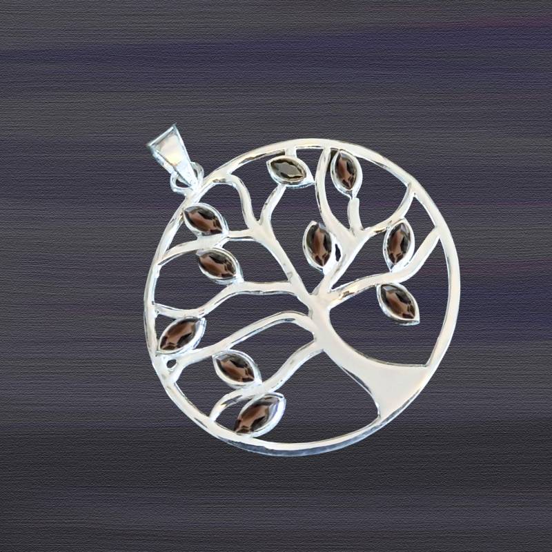 Rauchquarz Baum Des Lebens Anhänger 925 Sterling Silber Neu Lebensbaum Geschenk Für Freundin Frauen Mädchen Mutter Ostern Rauchquarz Baum Des Lebens Anhänger 925 Sterling Silber Neu Lebensbaum Geschenk Für Freundin Frauen Mädchen Mutter Ostern von ShivasSilver